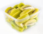 Sliced yellow kiwi