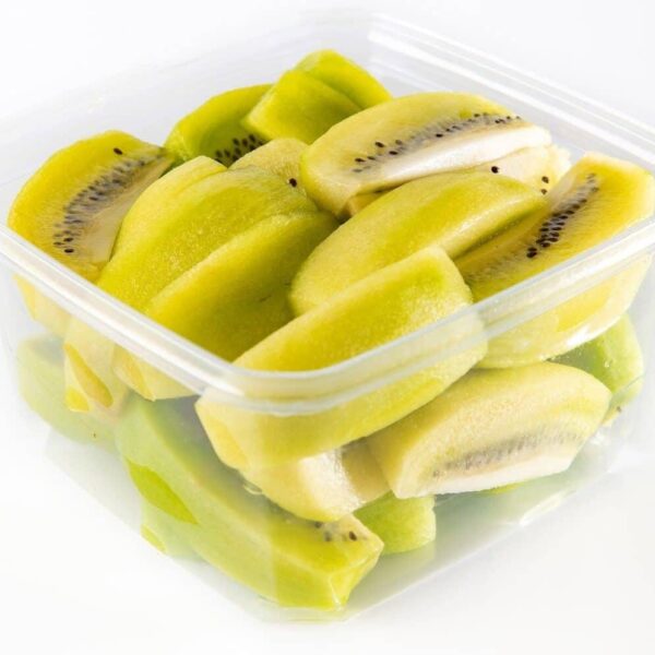 Sliced yellow kiwi