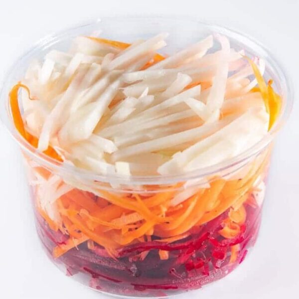 Root vegetables for salad