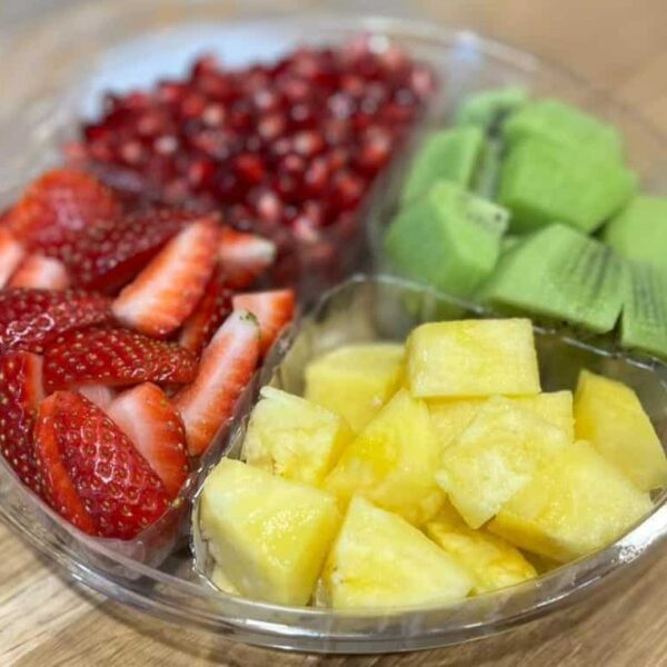 Mixed fruit in container