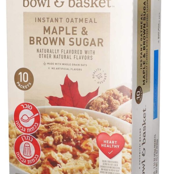 Instant Oatmeal with Maple & Brown Sugar